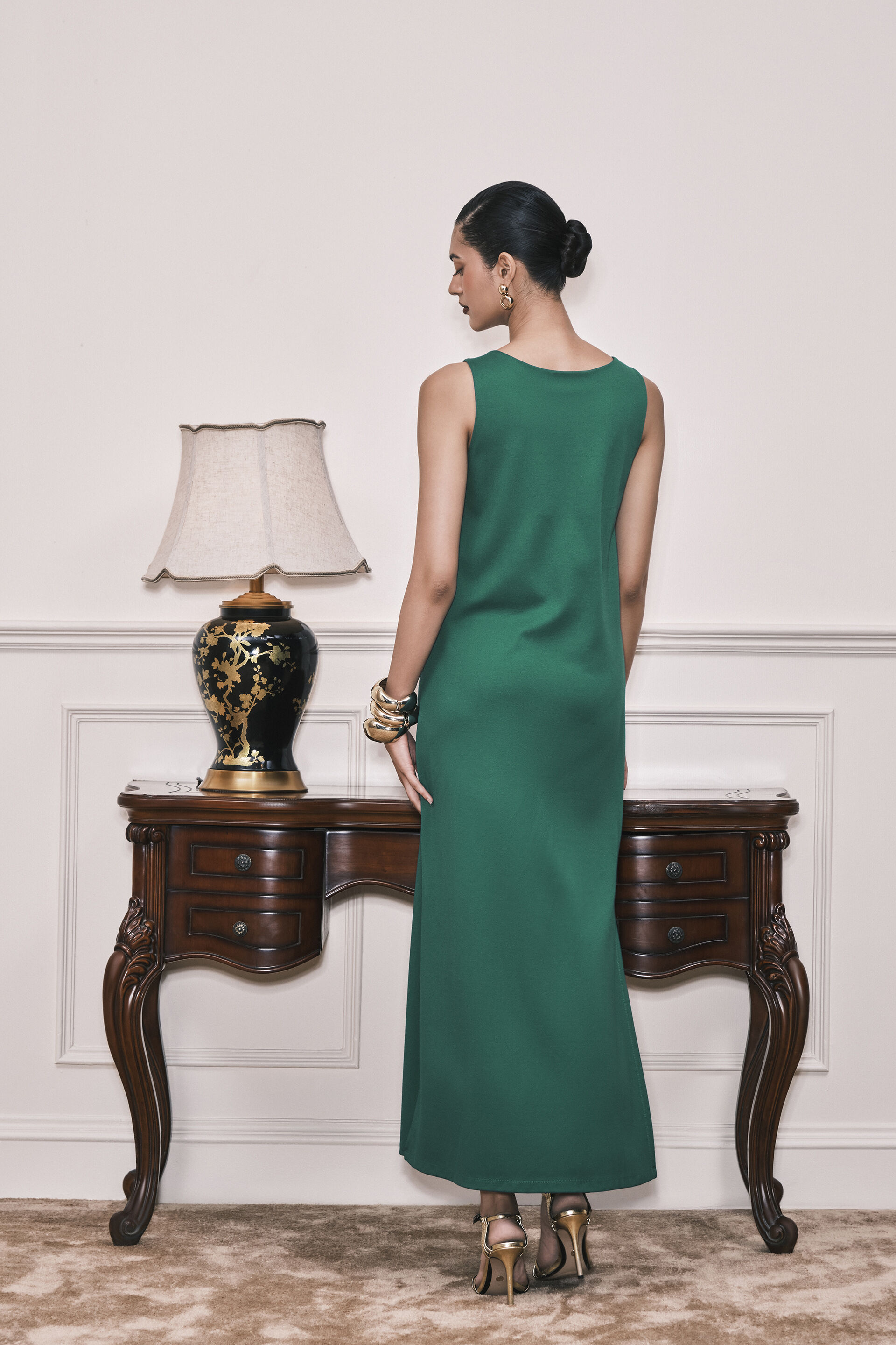 Glam N Glow Dress, Green, image 4